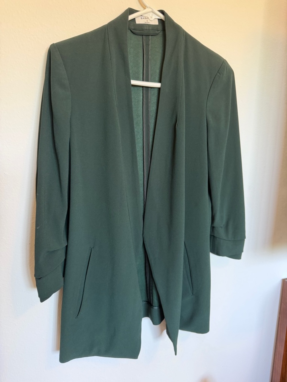 Aritzia Babaton forest green power blazer